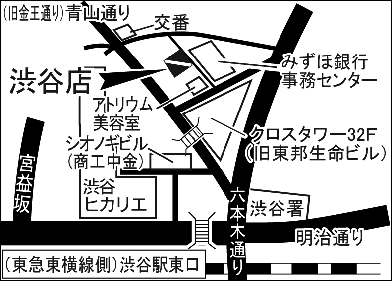 パパラギ ダイビングスクール渋谷店地図