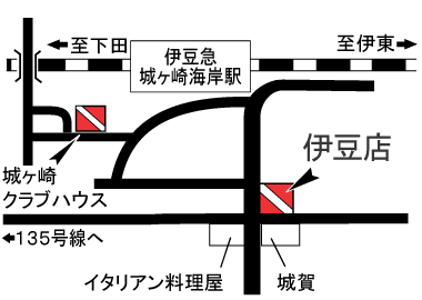 パパラギ ダイビングスクール伊豆店地図