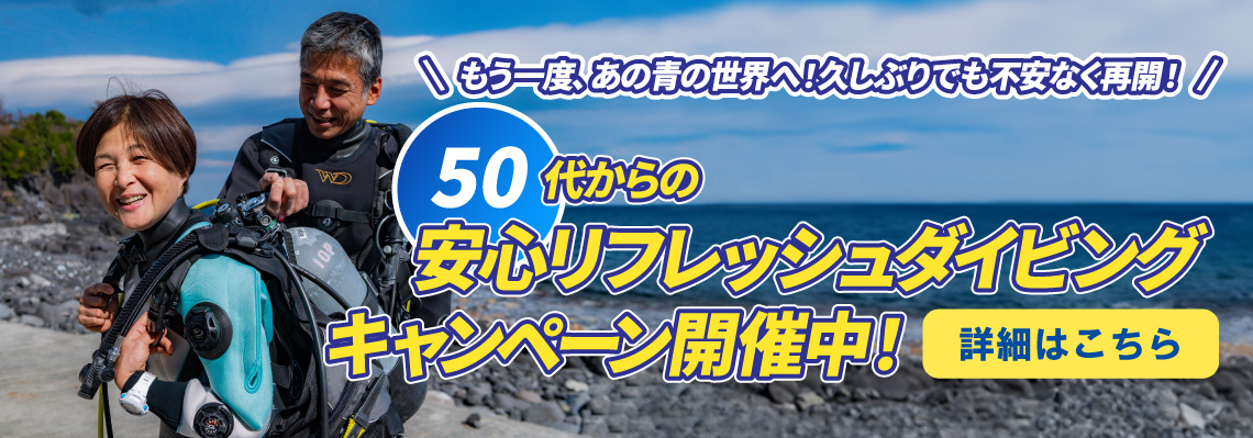 リフレッシュダイビングキャンペーン開催中