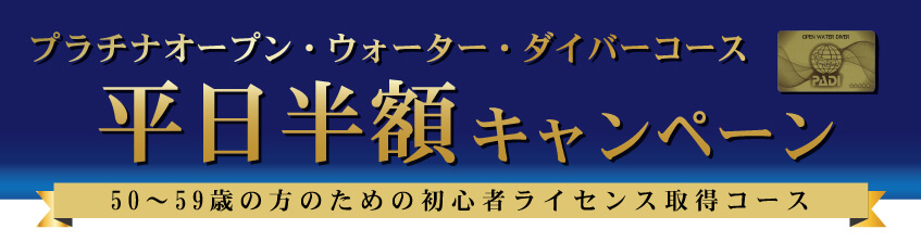 平日半額キャンペーン