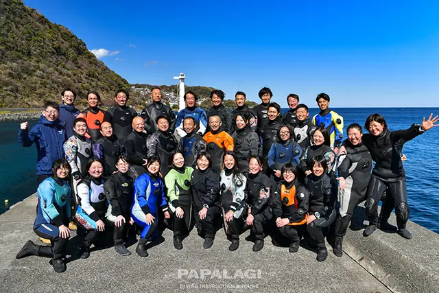 パパラギのサポート | パパラギダイビングスクールでダイビング