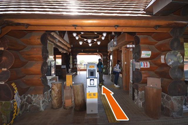 1、伊豆急行城ヶ崎海岸駅の改札