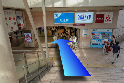 小田急線改札方面へ向かいます。