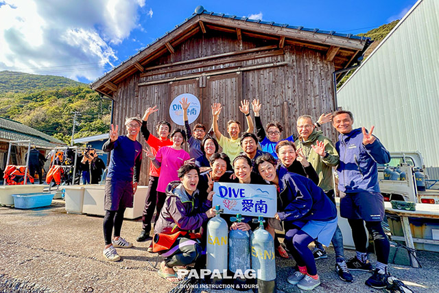 ダイビングサ-ビスにて