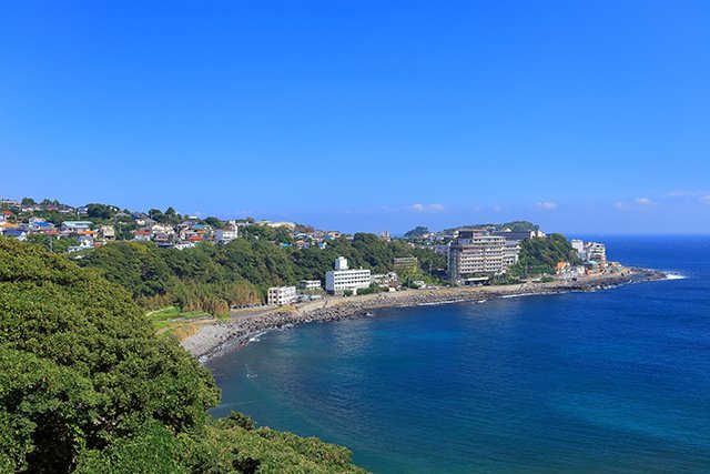 高台からの稲取
