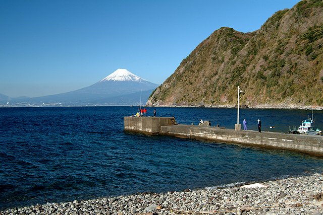 エントリー口から見える富士山