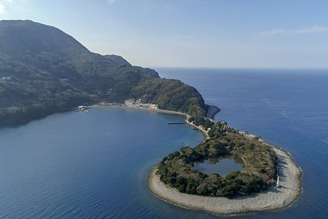上空からの大瀬崎
