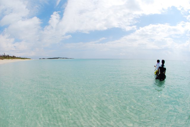 アフターダイブはすぐにイーフビーチに散歩に行こう！