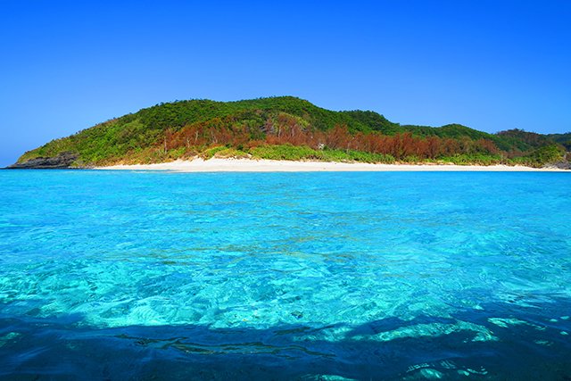 輝く海の座間味島
