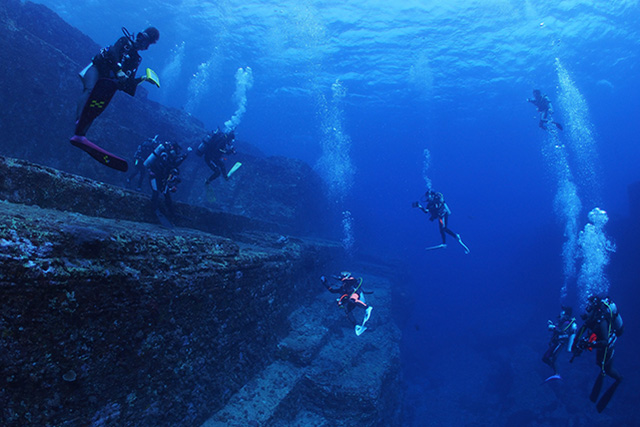 水中とは思えない景色。浮遊感バツグン！