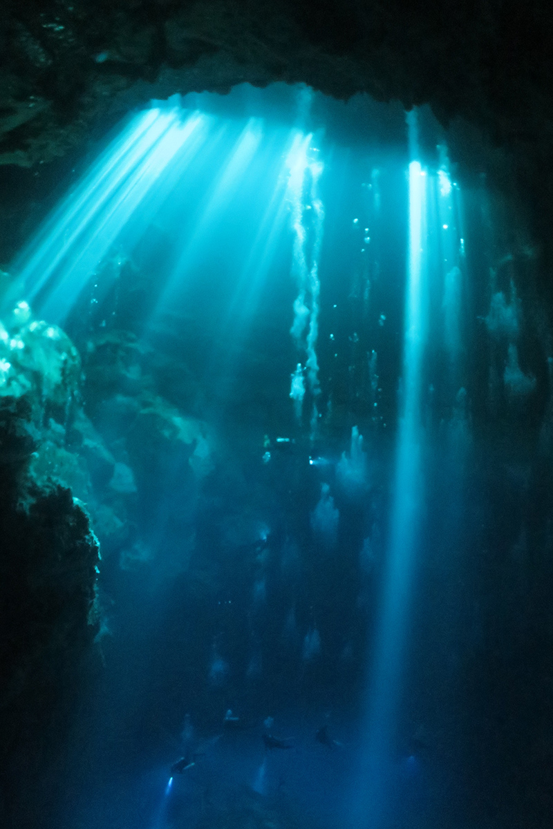 ハロクライン 淡水と海水がきれいな層になっている