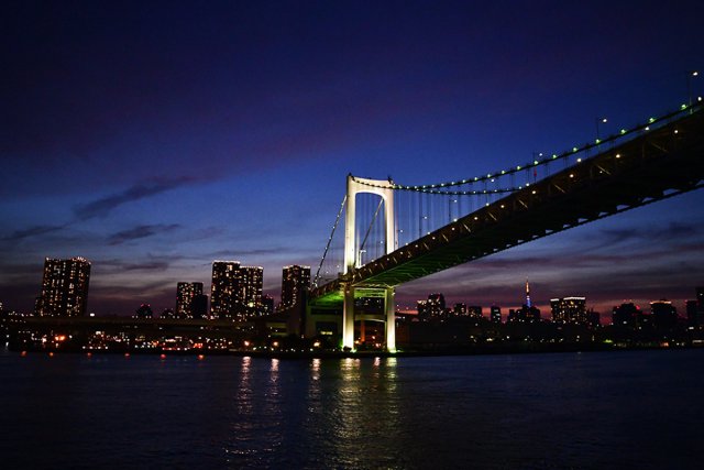 レインボーブリッジと夜景