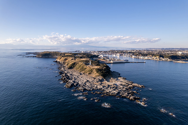 上空からの城ヶ島