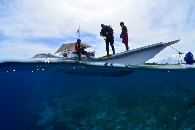 揺れが少ないバンカーボート