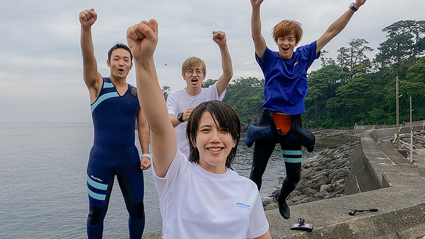 泉ひかりさんアドバンスコース取得、目指すは沈船!②