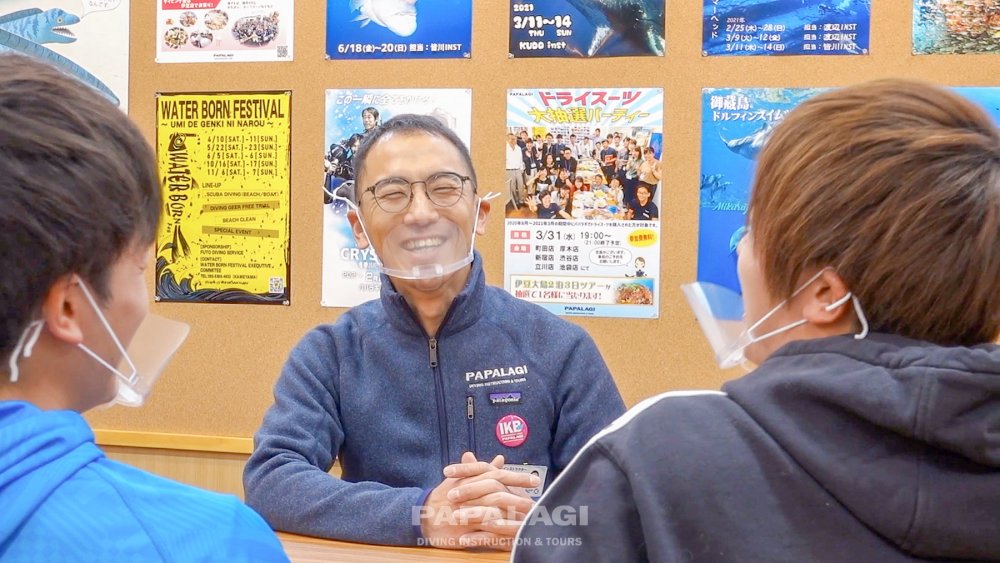 twins DRYスーツで冬の海に潜る③