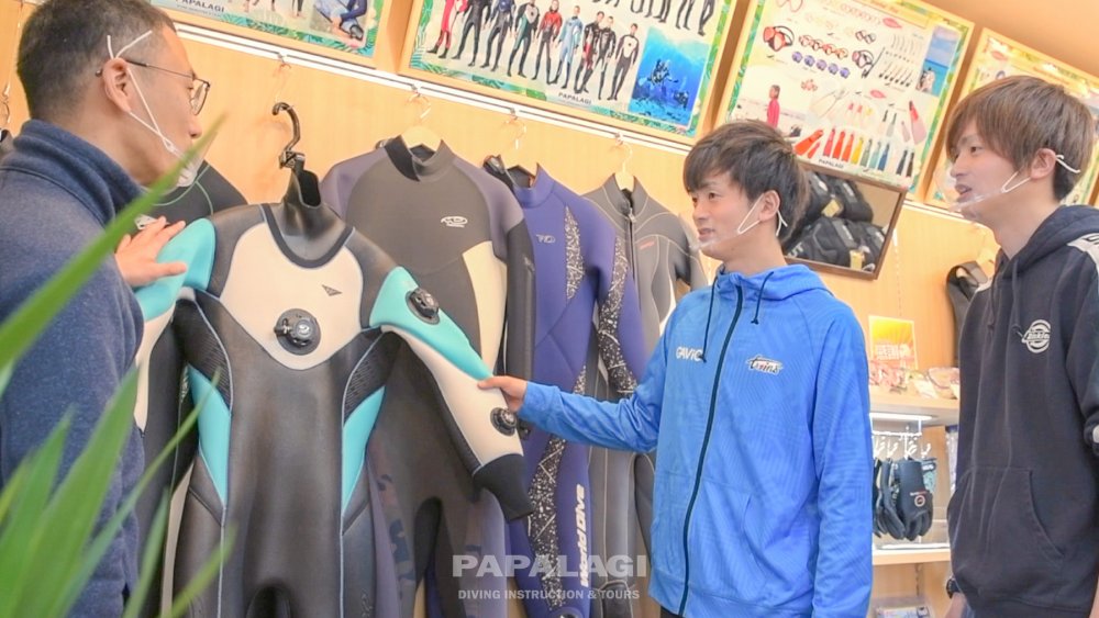 twins DRYスーツで冬の海に潜る④